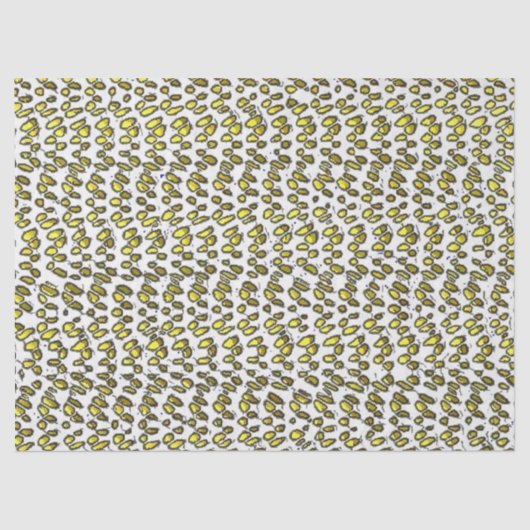 Papier Mousseline Boho Weave Faux Texture-Jaune (Recto)