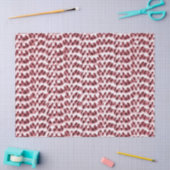 Papier Mousseline Boho Weave Faux Texture-Rouge (Artisanat)