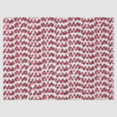 Papier Mousseline Boho Weave Faux Texture-Rouge (Recto)