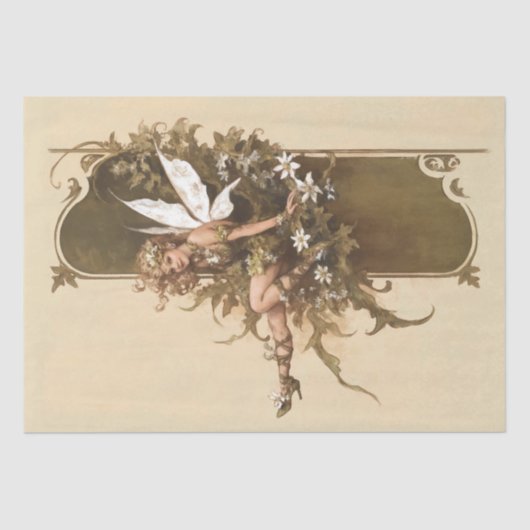 Papier Mousseline Boho Whimsical Woodland Fairy (Recto)