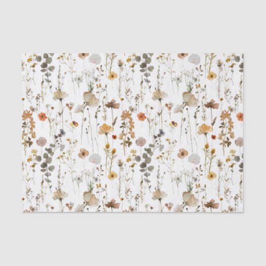 Papier Mousseline Boho Wildflower (Recto)