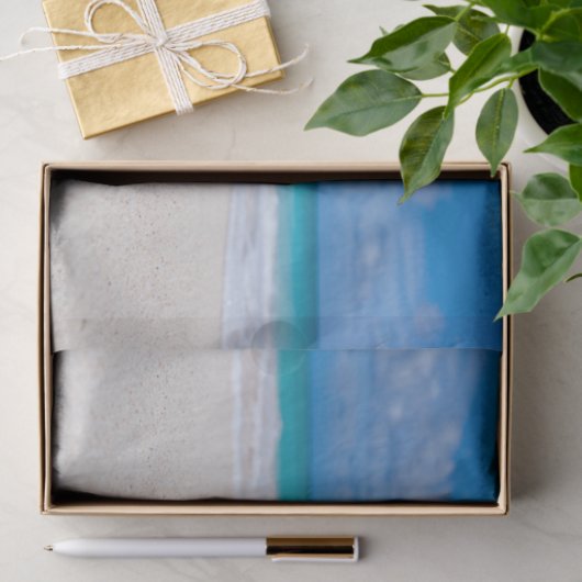 Papier Mousseline Boire + Plage = Papier Tissu Parfait (Cadeau)