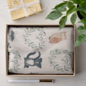 Papier Mousseline Bois Bébé Forêt Animal (Cadeau)