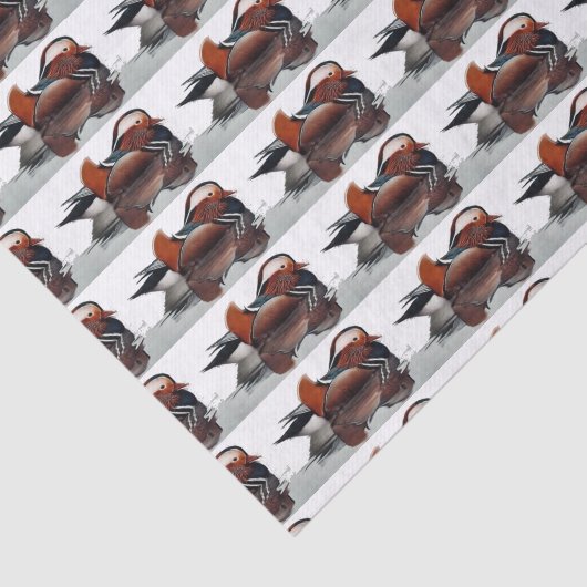 Papier Mousseline Bois Canard Thunder_Cove (Détail)