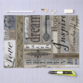 Papier Mousseline Bois de l'inspiration Découpage papier de fond (Artisanat)