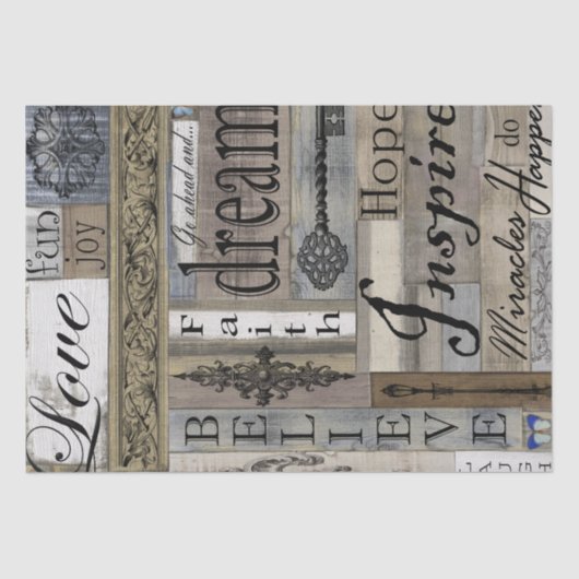 Papier Mousseline Bois de l'inspiration Découpage papier de fond (Recto)