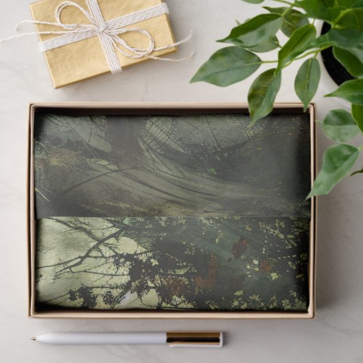 Papier Mousseline Bois Halloween Découpage (Cadeau)