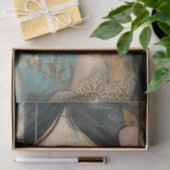 Papier Mousseline Bois rustique, Dentelle, Fille désireuse, Fleurs D (Cadeau)