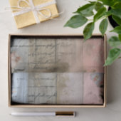 Papier Mousseline Bois rustique, Fleurs Pastel Découpage (Cadeau)