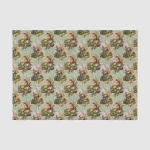Papier Mousseline Bois vintage Chipmunks
