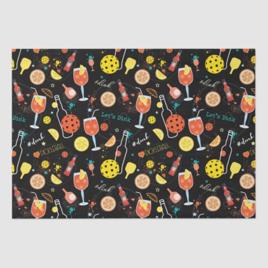 Papier Mousseline Boissons de boisson et de 🍾 🥂 - pickball (Recto)