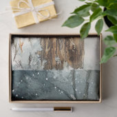 Papier Mousseline Boîte Aux Lettres Rustique Avec Découpage D'Oiseau (Cadeau)