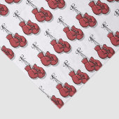 Papier Mousseline Boîte de découpage Anniversaire Gants rouges (Détail)