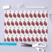 Papier Mousseline Boîte de découpage Anniversaire Gants rouges (Artisanat)