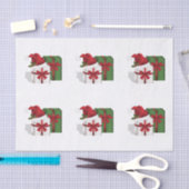 Papier Mousseline Boîtes Cadeaux Blanches Et Vertes Avec Chapeau De  (Artisanat)