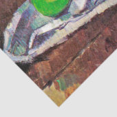 Papier Mousseline Bol à fruits, Verre et Pommes, Cézanne (Détail)