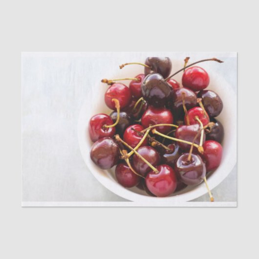 Papier Mousseline bol de cerises (Recto)
