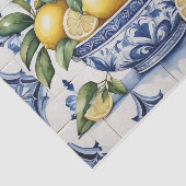 Papier Mousseline Bol de la côte amalfitaine des citrons (Détail)