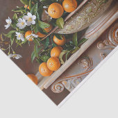 Papier Mousseline Bol d'Oranges et de Blossoms Encore Vie Découpage (Détail)