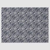 Papier Mousseline Bold Zebra Skin Motif noir & blanc ID1151 (Recto)