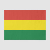 Papier Mousseline Bolivia tissue paper, Bolivian Flag tissue paper (Recto)