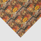 Papier Mousseline "Bon thanksgiving", couleurs d'automne (Détail)