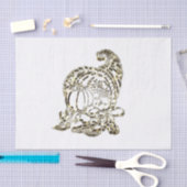 Papier Mousseline Bon thanksgiving Élégant Golden Cornucopia (Artisanat)