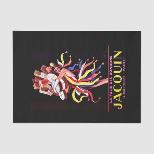 Papier Mousseline Bonbon Publicité Leonetto Cappiello Jacquin (Recto)