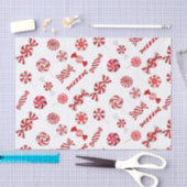 Papier Mousseline Bonbons à la menthe de Noël (Artisanat)