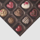Papier Mousseline Bonbons au chocolat de la Saint-Valentin (Détail)