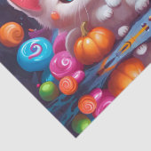 Papier Mousseline Bonbons Citrouilles Ghost Kittens (Détail)