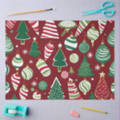 Papier Mousseline bonbons de noël ornements papier de tissu (Artisanat)