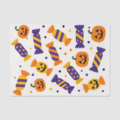 Papier Mousseline Bonbons d'Halloween et Jack-o-Lanterns (Recto)