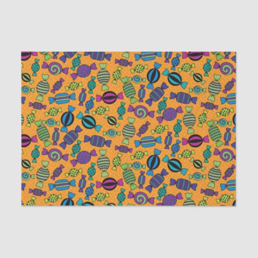 Papier Mousseline Bonbons durs d'Halloween (Recto)