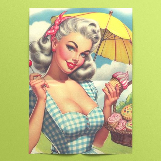 Papier Mousseline Bonbons vintages Cute Pin up