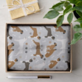 Papier Mousseline Bones et pattes de chien de boxe (Cadeau)