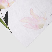 Papier Mousseline Bonjour belle aquarelle florale (Détail)