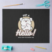 Papier Mousseline Bonjour du côté écorché - Jolie conception chien (Artisanat)