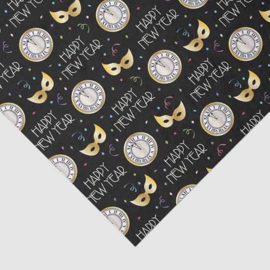 Papier Mousseline Bonne année (Détail)