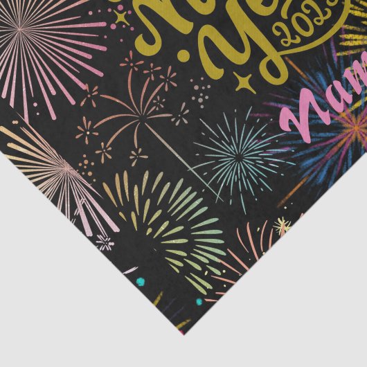 Papier Mousseline Bonne année 2023 Thunder_Cove (Détail)