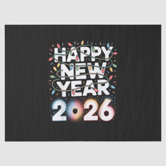 Papier Mousseline Bonne Année 2026 (Recto)
