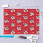 Papier Mousseline "Bonne année" en chinois Zodiac Ox (Artisanat)