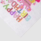 Papier Mousseline Bonne Anniversaire Tissue Paper Princesse (Détail)