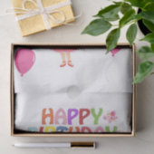 Papier Mousseline Bonne Anniversaire Tissue Paper Princesse (Cadeau)