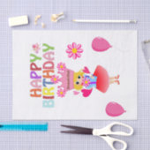 Papier Mousseline Bonne Anniversaire Tissue Paper Princesse (Artisanat)
