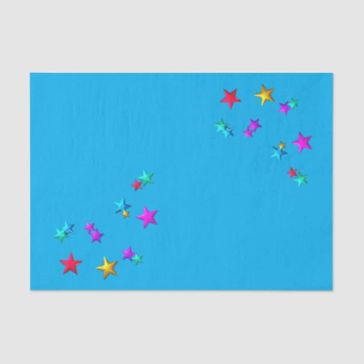 Papier Mousseline Bonne Anniversaire Tissue Stars papier (Recto)