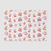 Papier Mousseline Bonne chance Maneki Neko Chats (Recto)