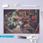 Papier Mousseline Bonne Chimie, Frankenstein Monster et sa mariée (Artisanat)