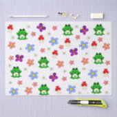 Papier Mousseline Bonne Grenouille En MOTIF Printemps (Artisanat)