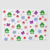 Papier Mousseline Bonne Grenouille En MOTIF Printemps (Recto)